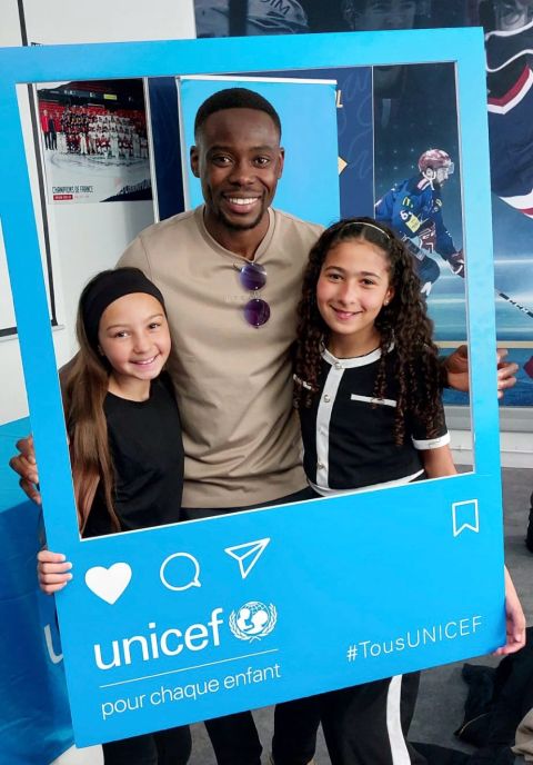 Jonathan Tinhan lors de la Journée des Clubs Amis UNICEF Grenoble