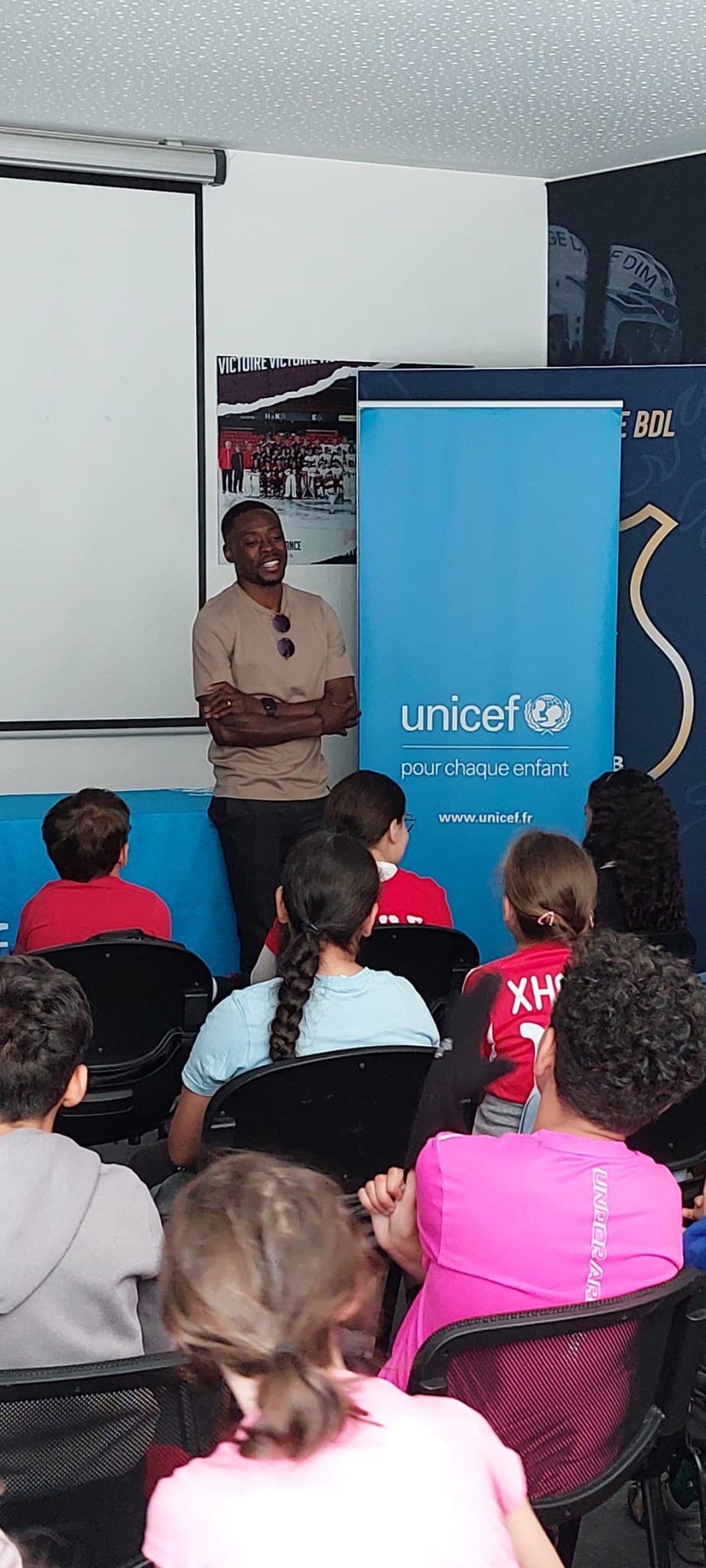 Jonathan Tinhan lors de la Journée des Clubs Amis UNICEF Grenoble